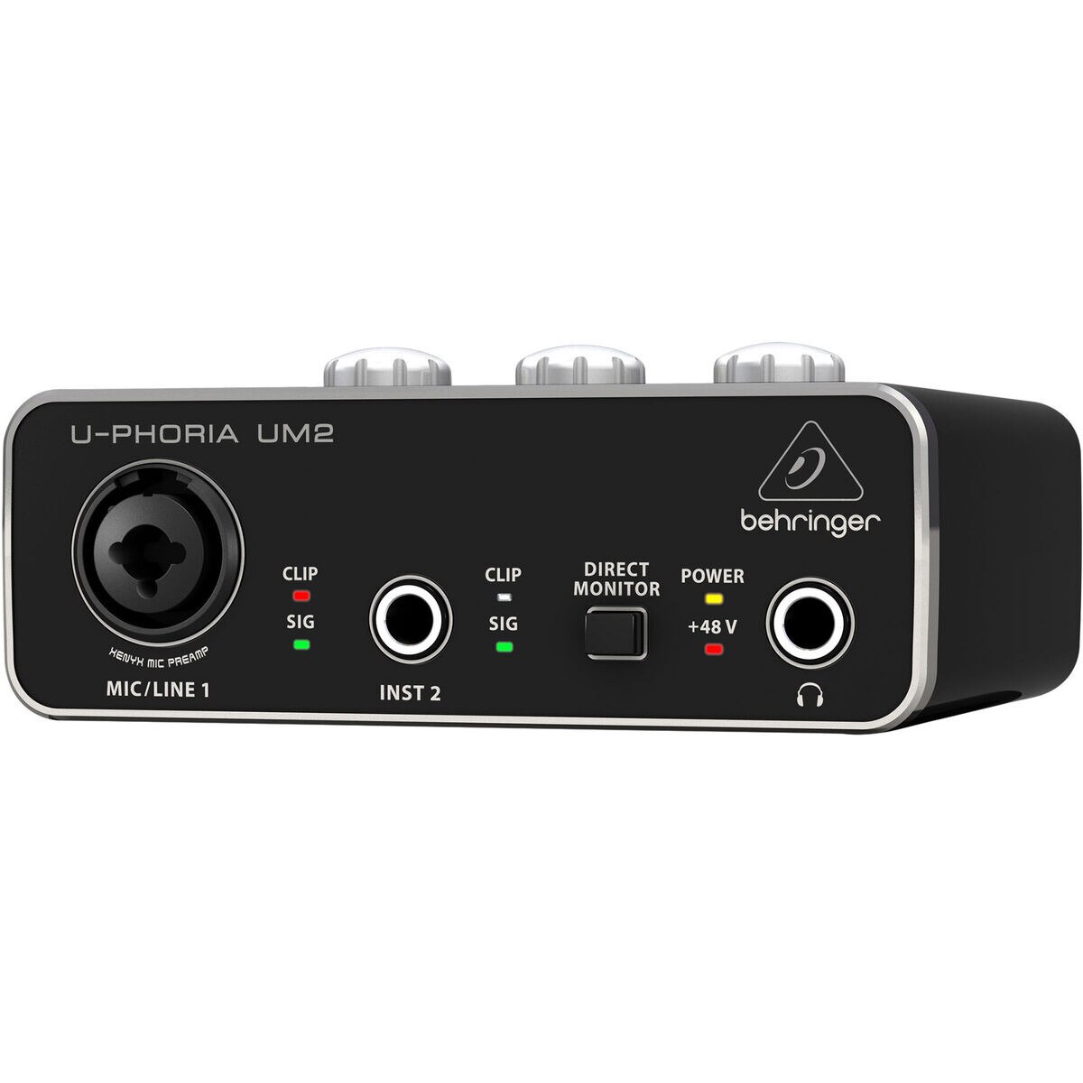 Behringer UM2 UPhoria Audiophile 2 x 2 USB Audio with XENYX Preamplifier
